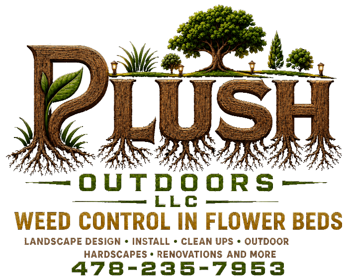 Plush Outdoors LLC — Weed Control in Flower Beds, Landscape Design, Install, Clean Ups, Outdoor Hardscapes, Renovations